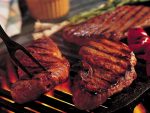 Carne en el asador